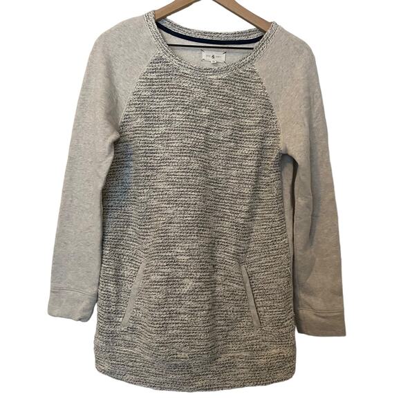 Lou & Grey Metallic Gray Sweater Pullover Size Small - Picture 1 of 9